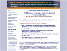 Tablet Screenshot of progressiveawareness.org